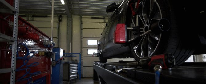ADAS Calibration Equipment in workshop